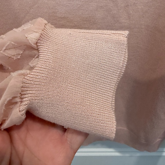 Adrianna Papell Ruffled Peach Top XL - Picture 7 of 7